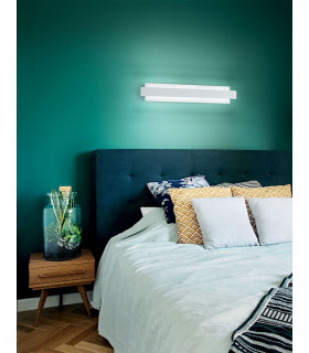Regolo Integrated LED Wall Light White Glass-2