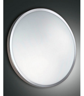 Plaza LED Panels Satin Nickel Glass IP41