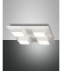 Lucas Integrated LED Semi Flush Light White Glass