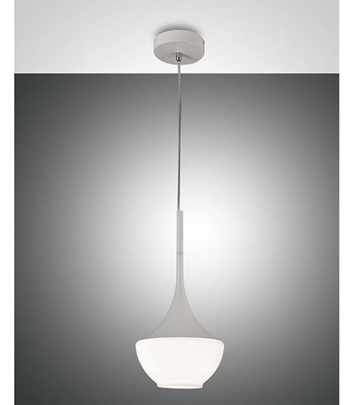 Apollo Dome Pendant Ceiling Lights White Glass E27