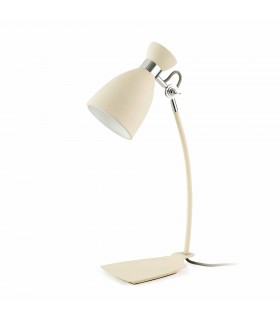 1 Light Retro Desk Lamp White, Beige, E14 - 1