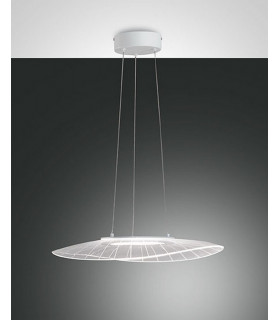 Vela LED Dome Pendant Ceiling Lights White Glass-1