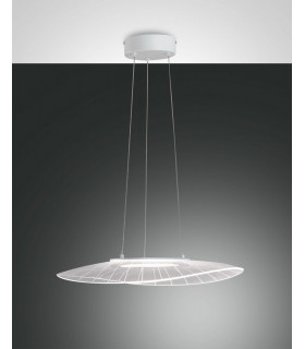 Vela LED Dome Pendant Ceiling Lights White Glass-2