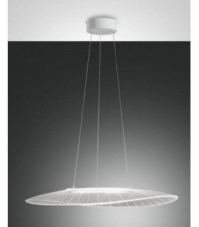 Vela LED Dome Pendant Ceiling Lights White Glass-1