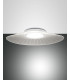 Vela Integrated LED Semi Flush Light White Glass