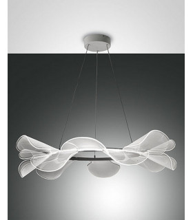 Sylvie LED Integrated Pendant Ceiling Light Light White Glass-1