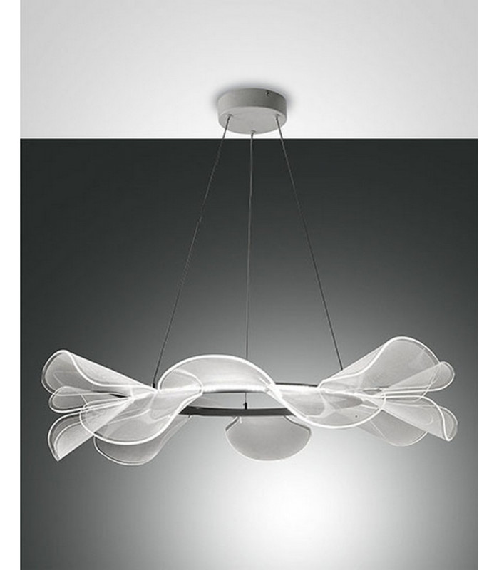 Sylvie LED Integrated Pendant Ceiling Light Light White Glass-1