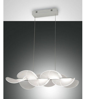 Sylvie LED Integrated Pendant Ceiling Light Light White Glass-1