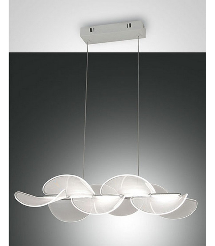 Sylvie LED Integrated Pendant Ceiling Light Light White Glass-1