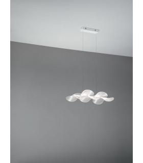 Sylvie LED Integrated Pendant Ceiling Light Light White Glass-2