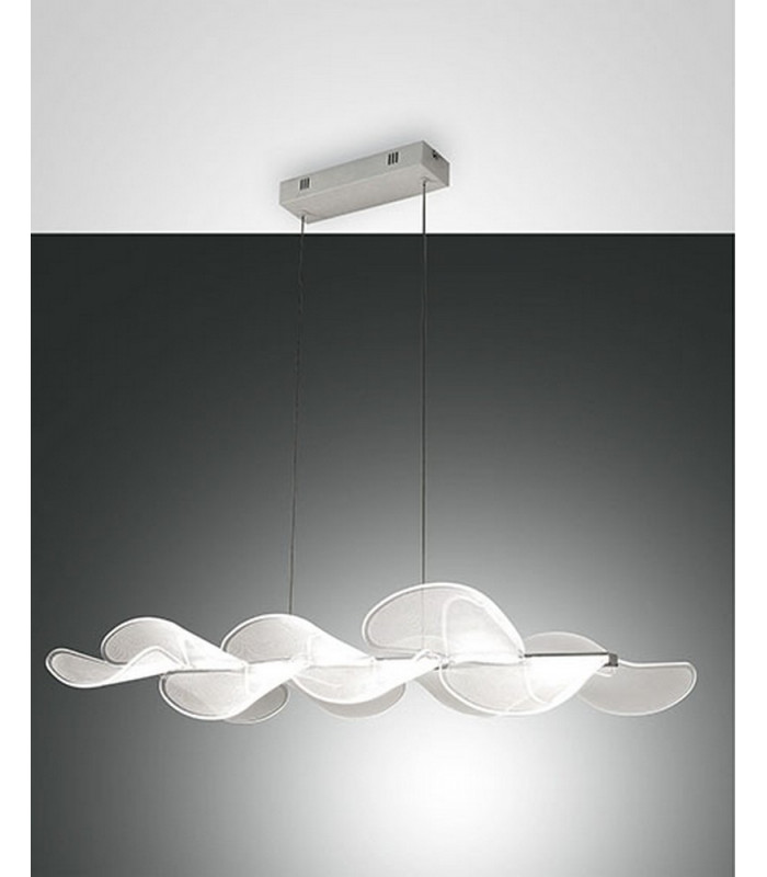 Sylvie LED Integrated Pendant Ceiling Light Light White Glass-1