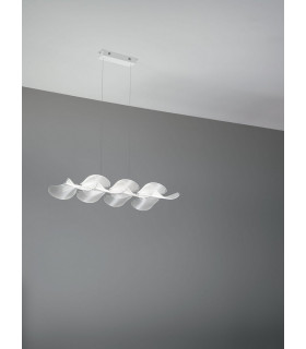 Sylvie LED Integrated Pendant Ceiling Light Light White Glass-2