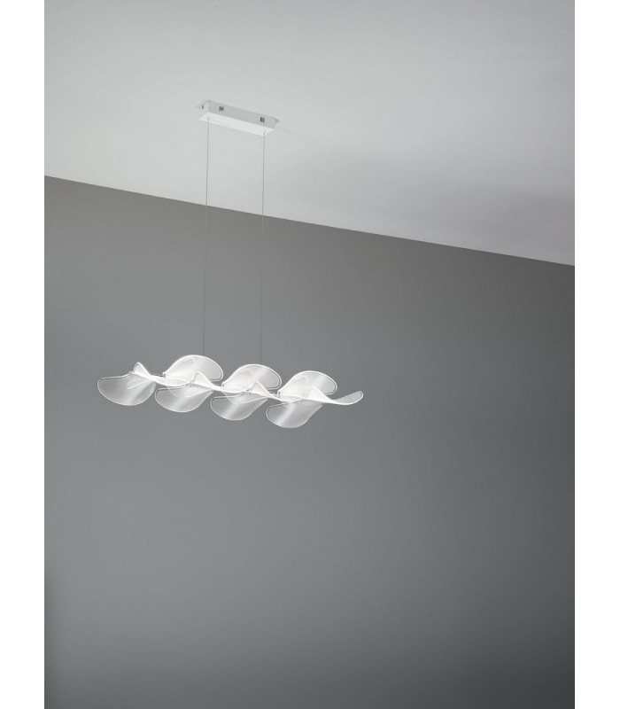 Sylvie LED Integrated Pendant Ceiling Light Light White Glass-2