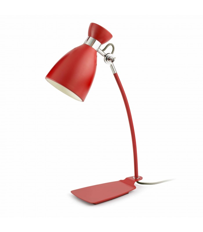 1 Light Retro Desk Lamp White, Red, E14 - 1