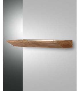 Linus LED Wall Uplight Oak Glass-1
