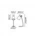 1 Light Retro Desk Lamp White, Red, E14 - 2