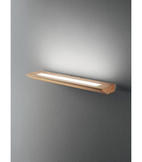 Linus LED Wall Uplight Oak Glass-2