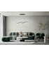 Sinuo LED Integrated Pendant Ceiling Light Light Black Glass-2