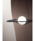 Homa Wire Frame Pendant Ceiling Light Black Glass E27-2