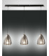 Britton Straight Bar Pendant Ceiling Light Transparent Grey Glass E27-1