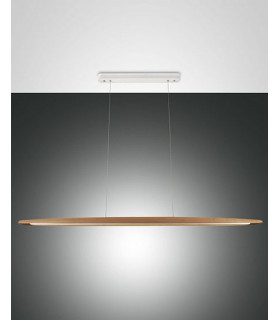 Ribot LED Integrated Pendant Ceiling Light Light Oak Glass-1