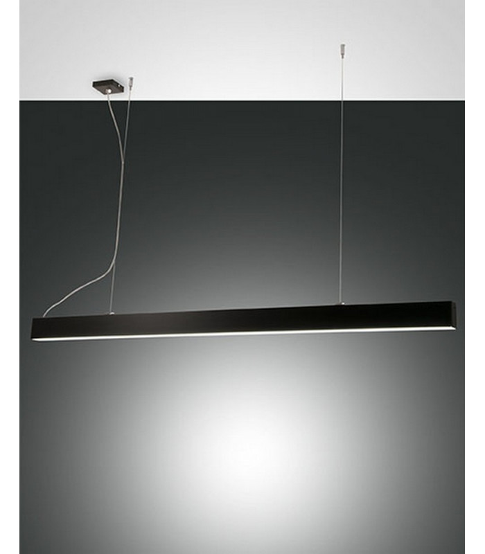 Next LED Integrated Pendant Ceiling Light Light Black Glass-1