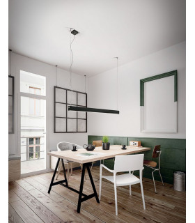 Next LED Integrated Pendant Ceiling Light Light Black Glass-2