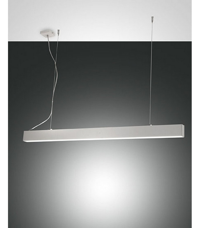 Next LED Integrated Pendant Ceiling Light Light White Glass-1