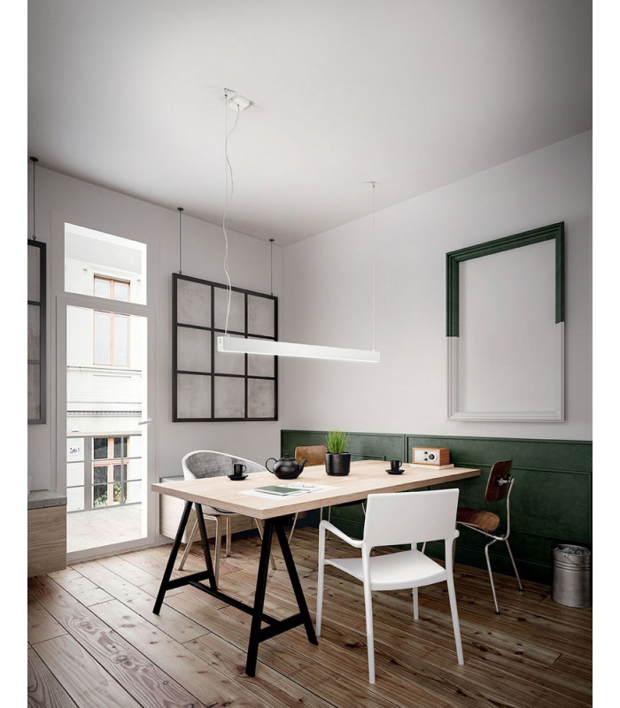 Next LED Integrated Pendant Ceiling Light Light White Glass-2