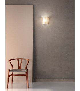 Viki Wall Uplight Amber Glass E27-2