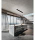 Prado LED Straight Bar Pendant Ceiling Light Black Glass-2