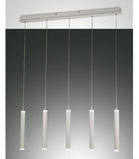 Prado LED Straight Bar Pendant Ceiling Light White Glass-1