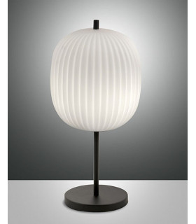 Domizia Glass & Crystal Lamp Black Glass E27-1