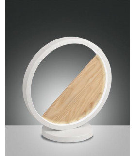 Pierre Integrated LED Table Lamp White Glass-1