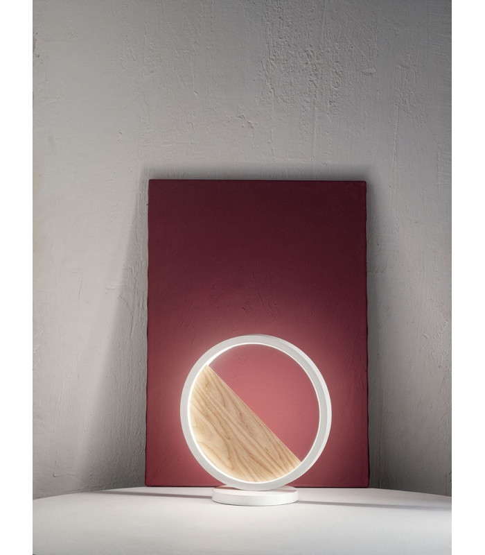 Pierre Integrated LED Table Lamp White Glass-2