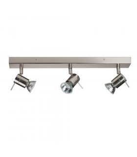 Penna 3 Light Spotlight Bar Matt Nickel