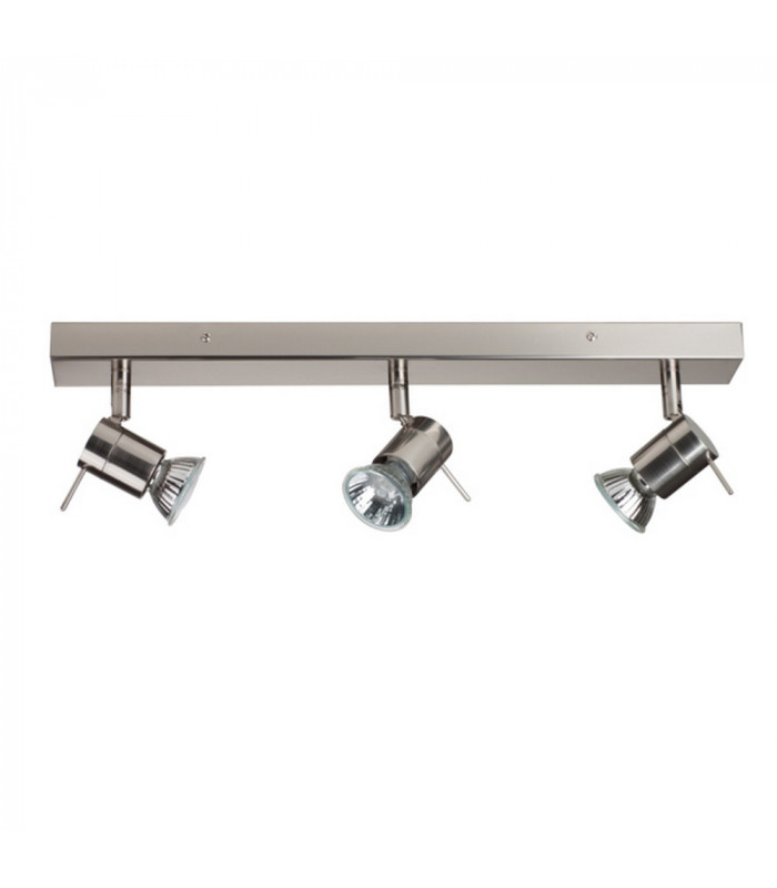 Penna 3 Light Spotlight Bar Matt Nickel