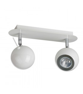 Rocca 2 Light Twin Spotlight Glossy White