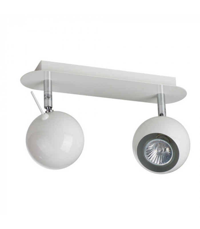 Rocca 2 Light Twin Spotlight Glossy White
