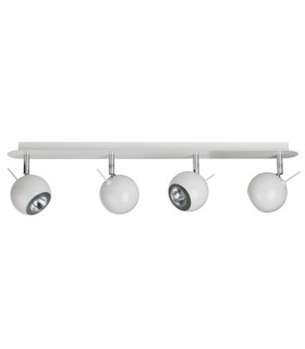 Rocca 4 Light Spotlight Bar Glossy White