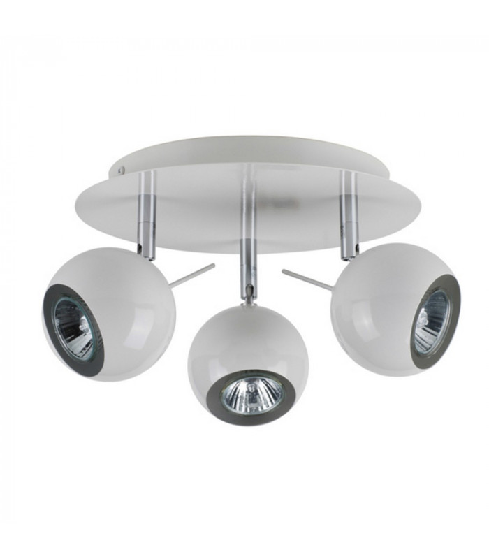 Rocca 3 Light Spotlight Clusters Glossy White