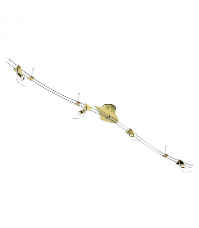Rail-Set 4 Light Spotlight Bar Aluminum Gx5.3 Bulb