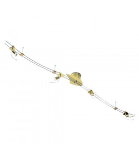 Rail-Set 4 Light Spotlight Bar Aluminum Gx5.3 Bulb