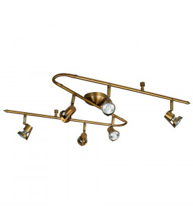 Balk 6 Light Spotlight Bar Bronze