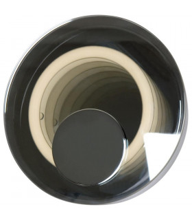 Flush Wall Light Chrome G10Q Bulb
