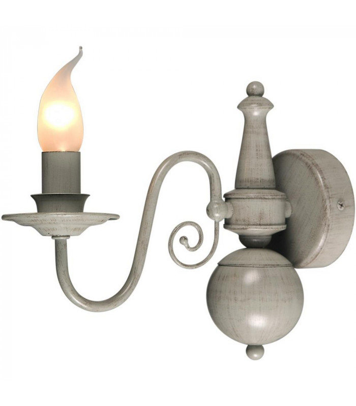 Brugge Candle Wall Light Gray