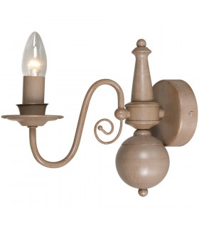 Brugge Candle Wall Light Pale Taupe