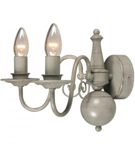 Brugge Candle Wall Light Gray