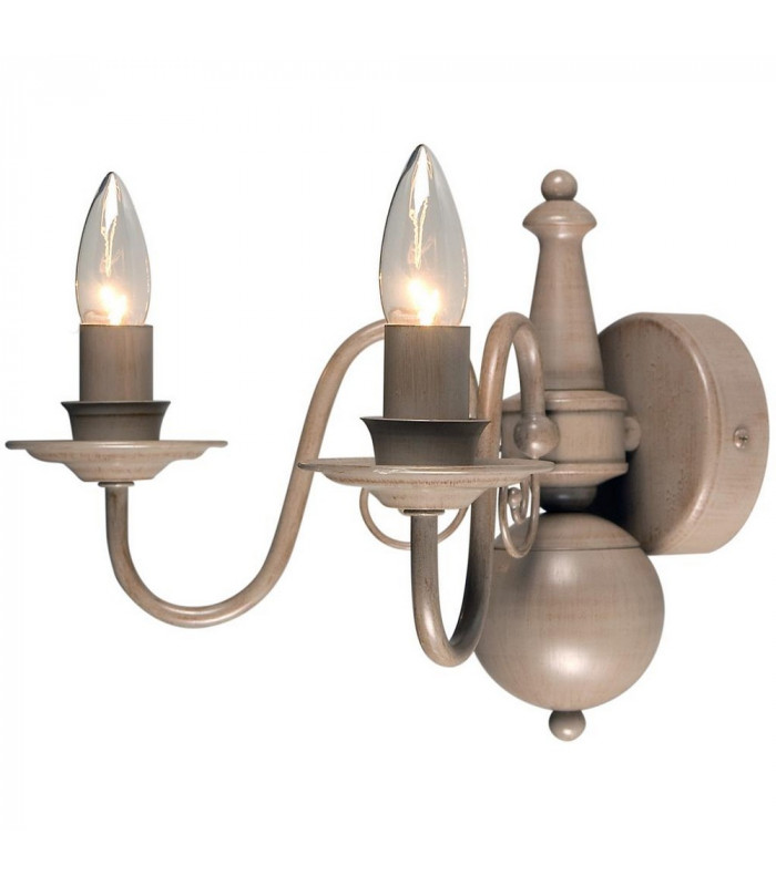 Brugge Candle Wall Light Pale Taupe