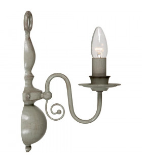 Brugge Candle Wall Light Gray